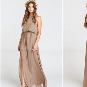 Heather Halter Dress Dune Chiffon, Show me ur Mumu